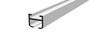 Balkon-Sichtschutz-Vorhangprofil OPTIMA HM-20150 fr die Montage mit Spezialtrger auf Beton