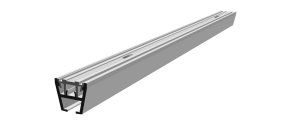 Rail de rideau systme clip en deux parties avec cartement maxi, norme VS57